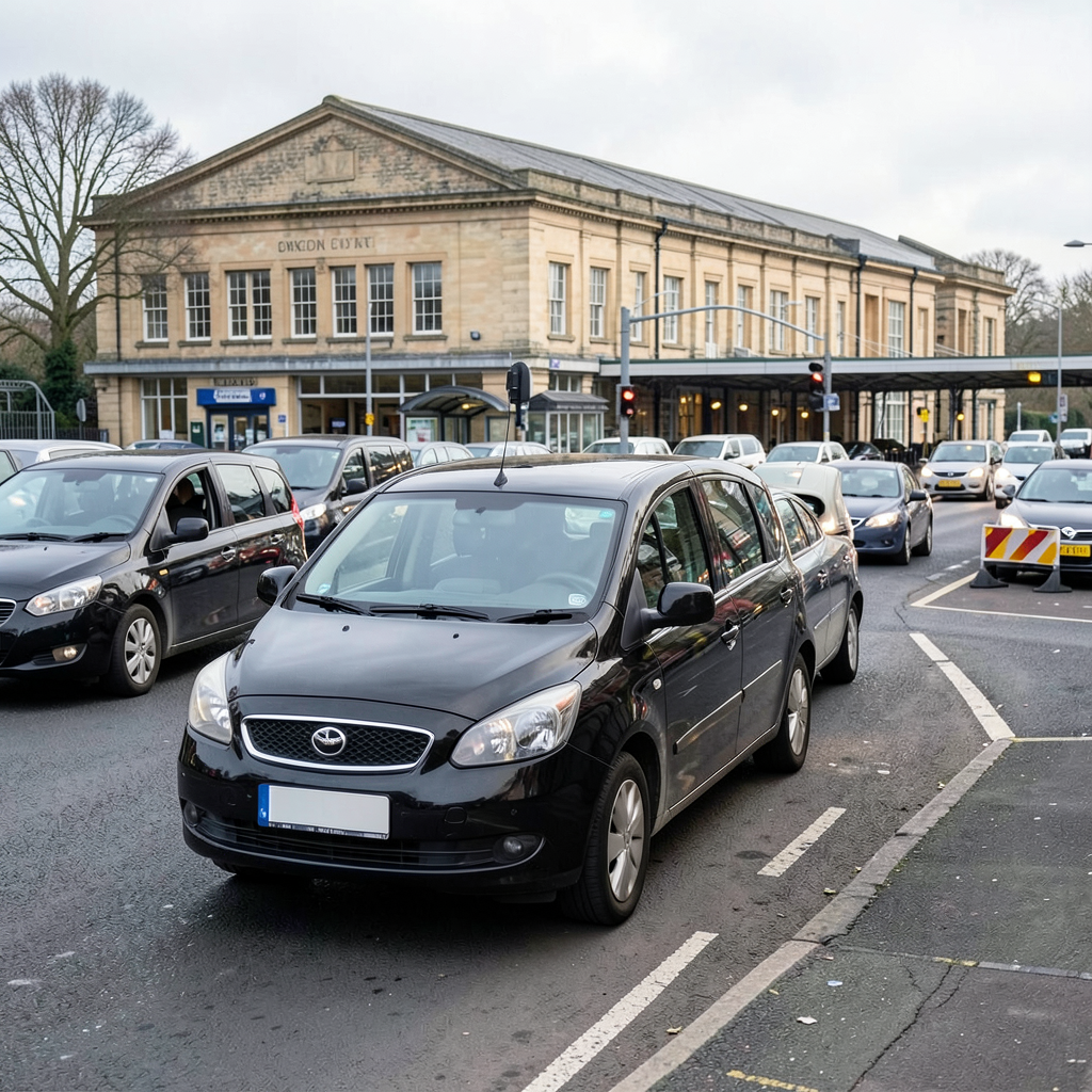 Black cab drivers refuse Oxford station pickups over traffic filter delays